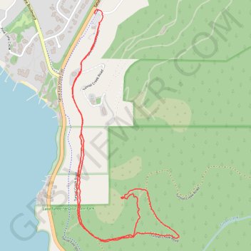 Monkey Rock via Tunnel Creek Road in Lake Tahoe Nevada State Park trail, distance, elevation, map, profile, GPS track