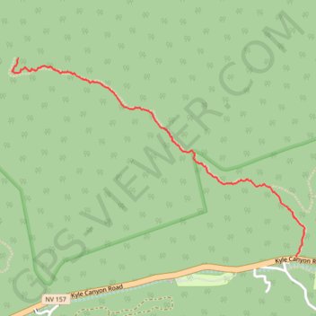 Fletcher Canyon trail, distance, elevation, map, profile, GPS track