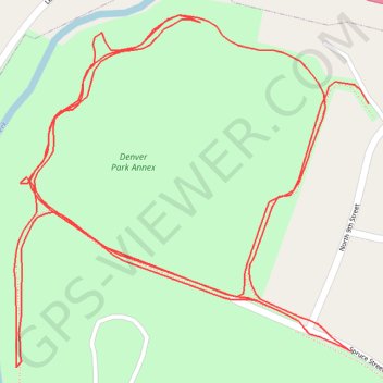 Denver Park trail trail, distance, elevation, map, profile, GPS track