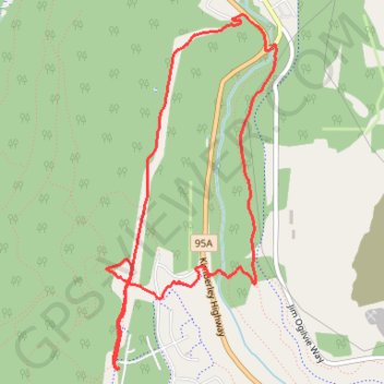 Little tour through the forest trail, distance, elevation, map, profile, GPS track