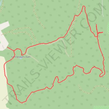 Trappist Abbey - Guadalupe Loop Hike trail, distance, elevation, map, profile, GPS track