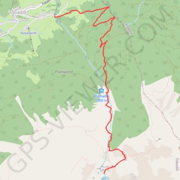 New trail, distance, elevation, map, profile, GPS track
