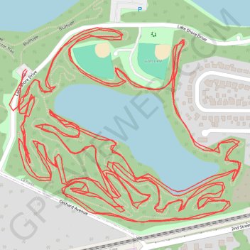 Soldiers Memorial Park MTB Trails trail, distance, elevation, map, profile, GPS track