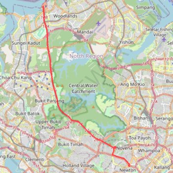 CW5 Woodlands Checkpoint > Newton Circus trail, distance, elevation, map, profile, GPS track