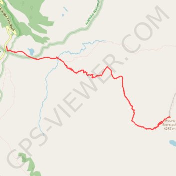 Mount Bierstadt trail, distance, elevation, map, profile, GPS track