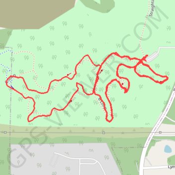 Hampton Hills MTB A, B, and C loops, multiband x2 trail, distance, elevation, map, profile, GPS track