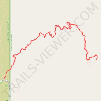 Wind Cave Trail trail, distance, elevation, map, profile, GPS track