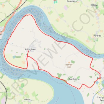 Arlingham Loop trail, distance, elevation, map, profile, GPS track