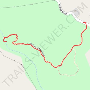 Waihou Spring Trail trail, distance, elevation, map, profile, GPS track