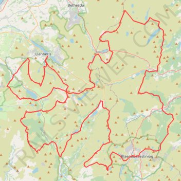 Ultra-Trail Snowdonia Eryri UTS 100M trail, distance, elevation, map, profile, GPS track